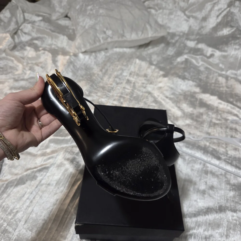 Dolce & Gabbana Black and Gold Women's Heels - Picture 2 of 6